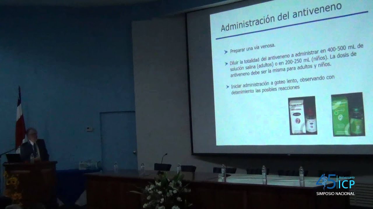 Tratamiento del envenenamiento - Dr. José María Gutiérrez
