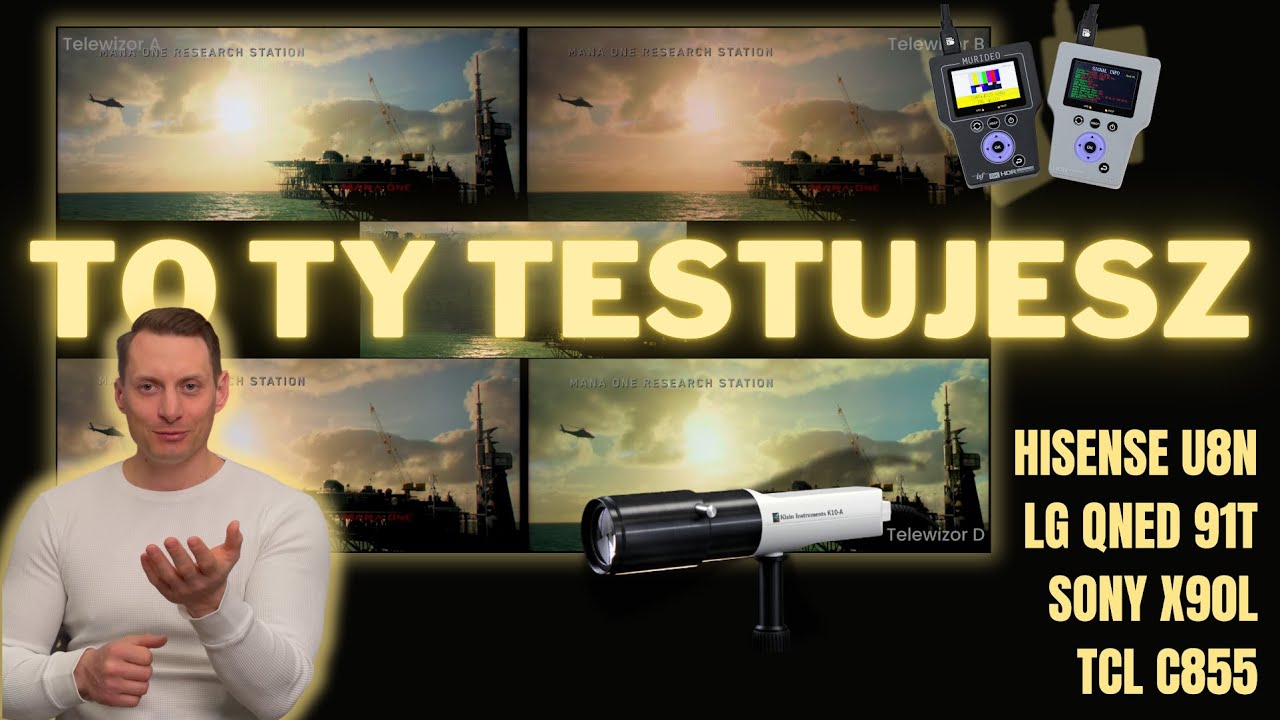 Hisense U8NQ, TCL C855, LG QNED91T i Sony X90L - Ślepy test jakości obrazu i funkcji 