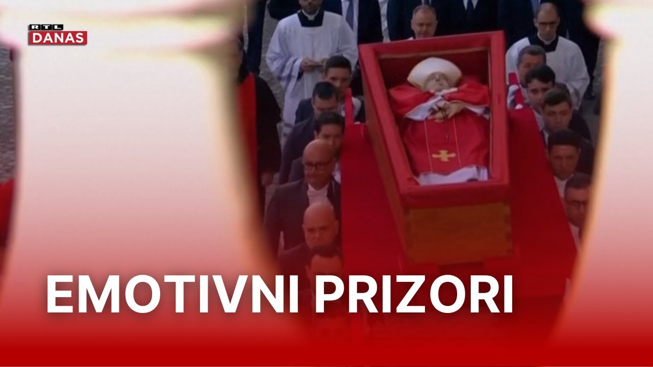 Trenuci za povijest: Lijes pape Franje pratio gromoglasni pljesak vjernika | RTL Danas