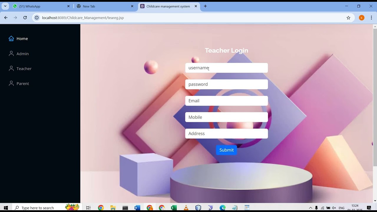 Child Care Management System Using Java