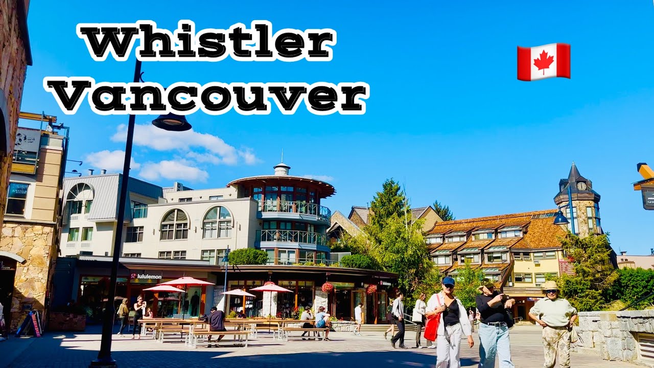 How to get from Vancouver BC to Whistler Village/☀️Relaxing walk/Travel Canada 🇨🇦 