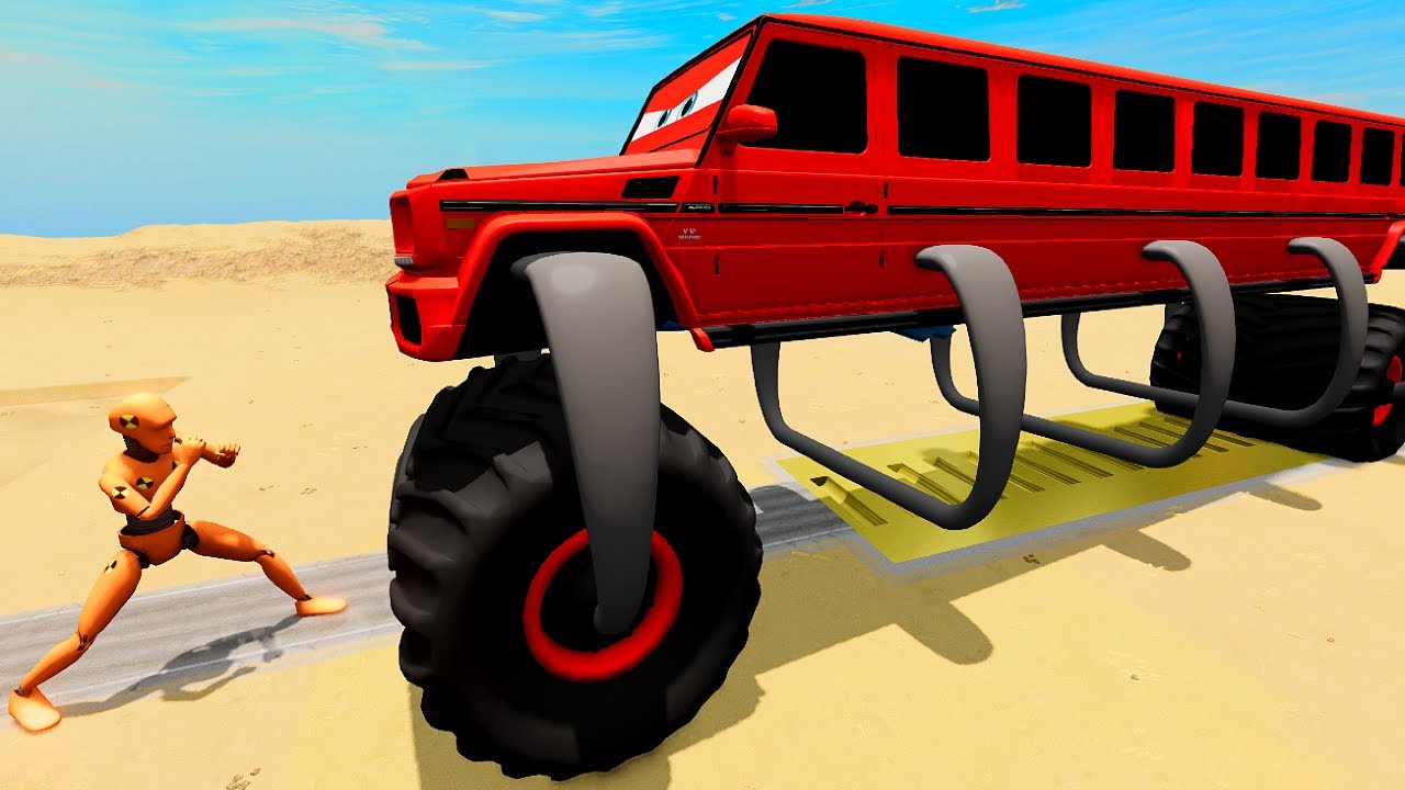 Longest Monster Truck vs Super Dummy - BeamNG#97