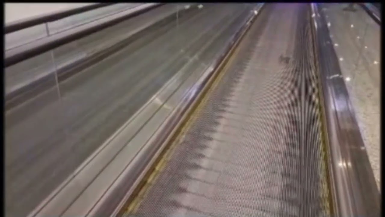 ThyssenKrupp/KONE Moving Stairs in International Airport at Guarulhos