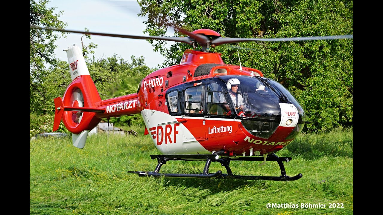🚁Christoph 41 I DRF Luftrettung I EC135 I Takeoff Filderstadt 21.05.2022