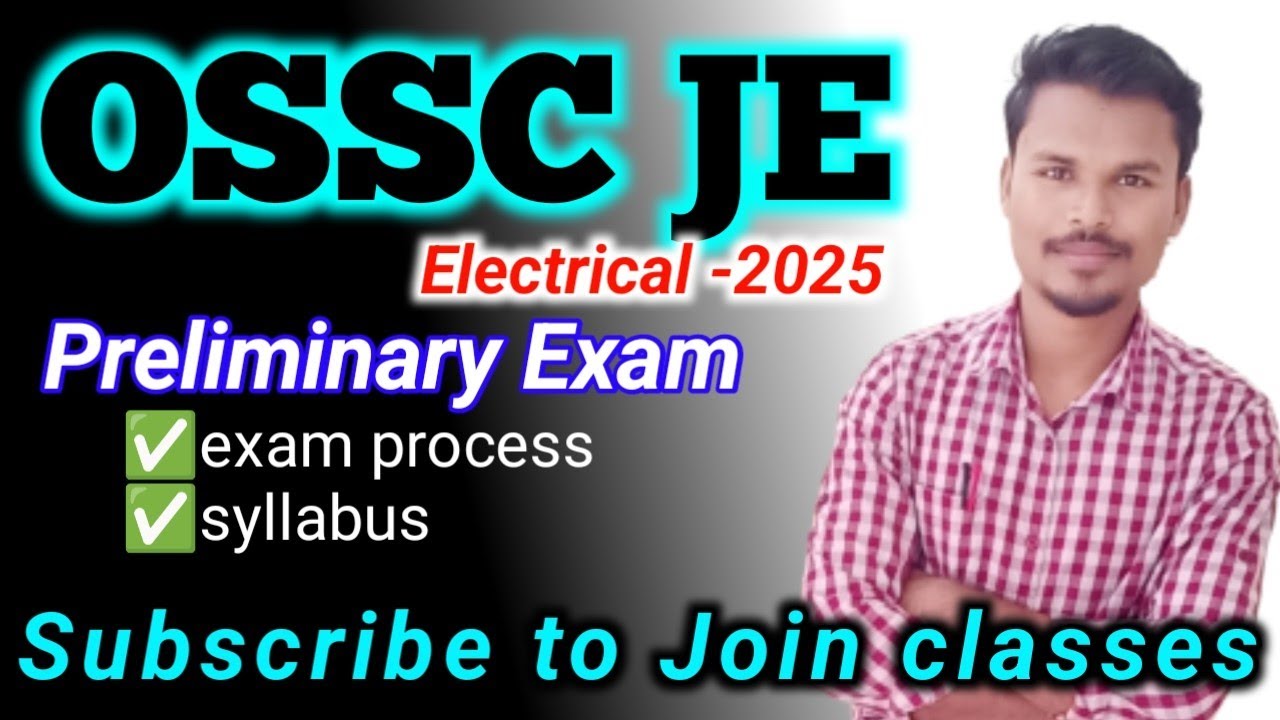 OSSC Electrical JE Exam Pattern & Syllabus | Preliminary Exam Full Details |