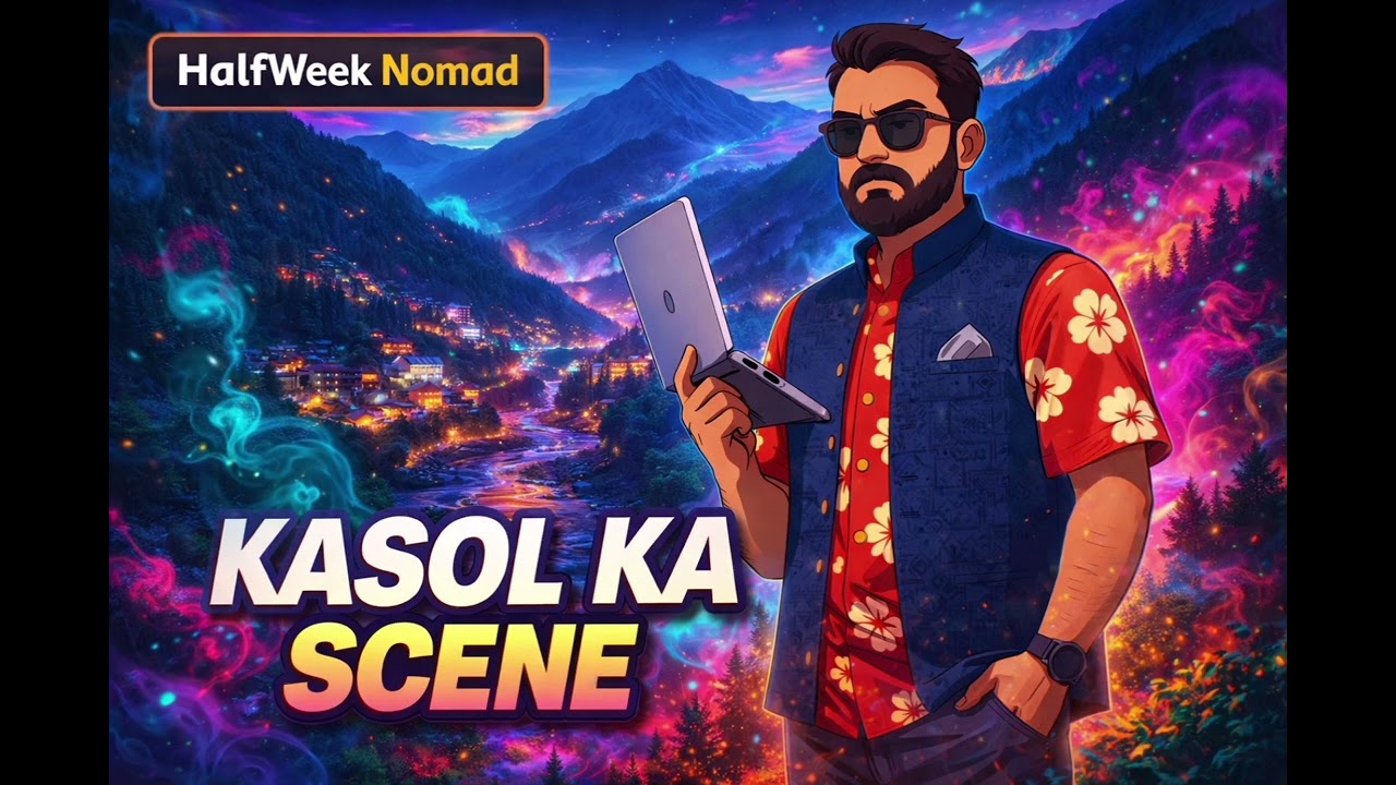 Kasol Ka Scene 🌲 | Chill Rap Song from Parvati Valley | HalfWeek Nomad