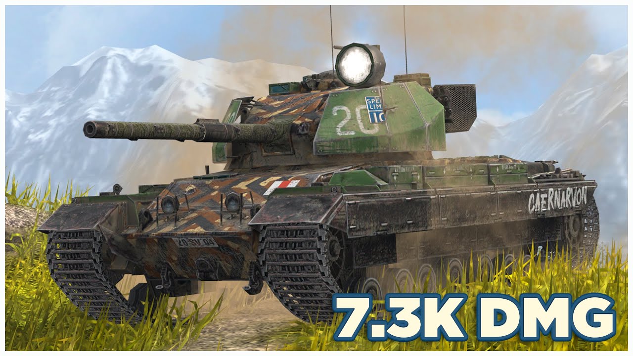 Caernarvon Action X • 7.3К УРОНА • 5 ФРАГОВ • WoT Blitz