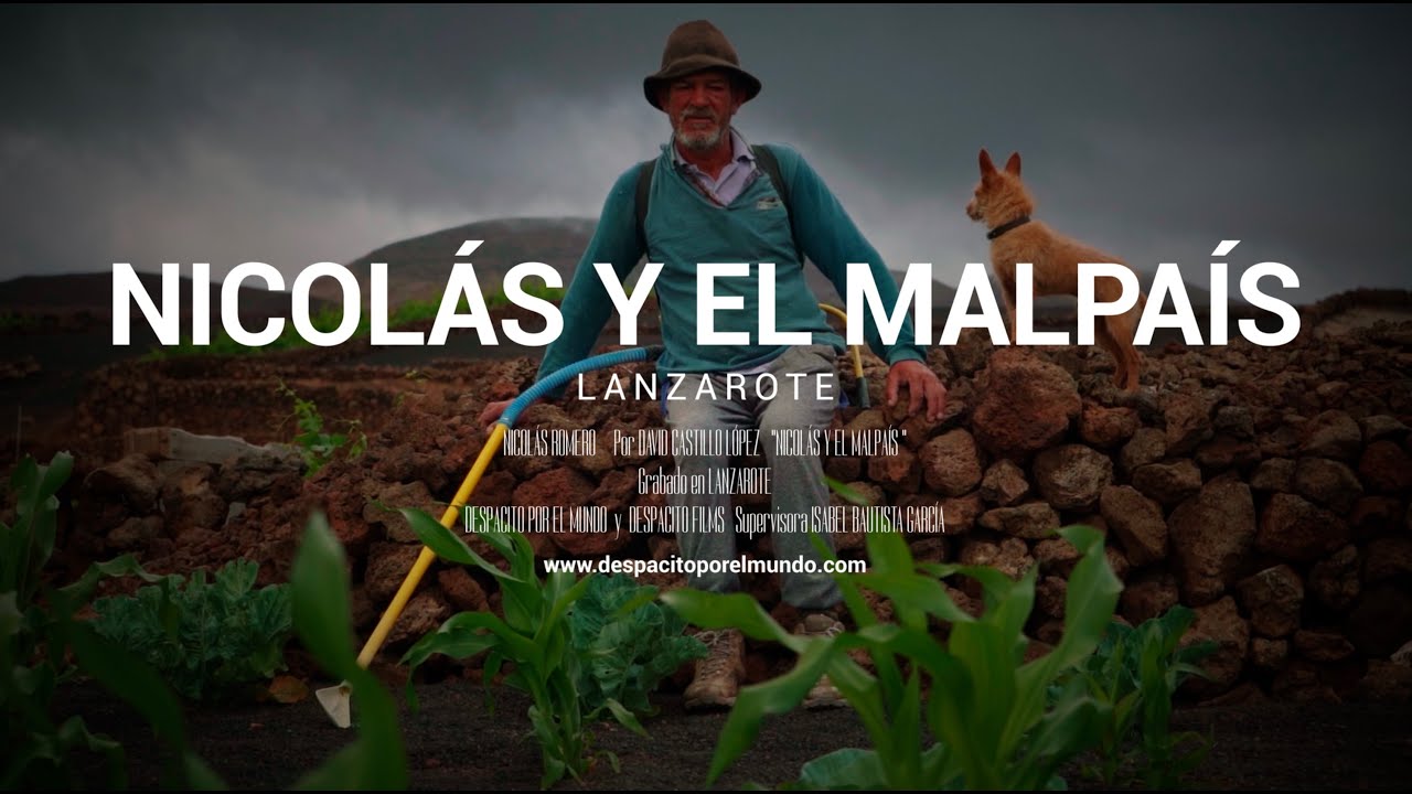 Nicolás Romero y el malpaís de Lanzarote