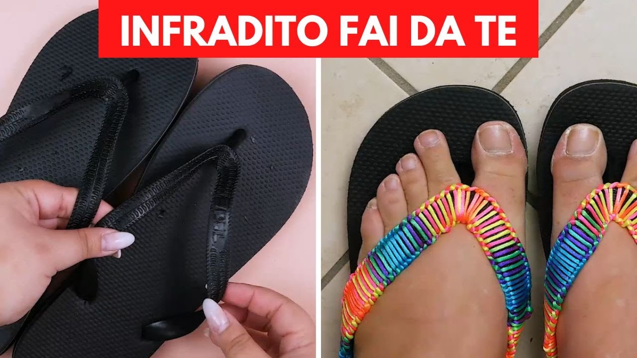 Come personalizzare delle infradito rovinate! 🩴
