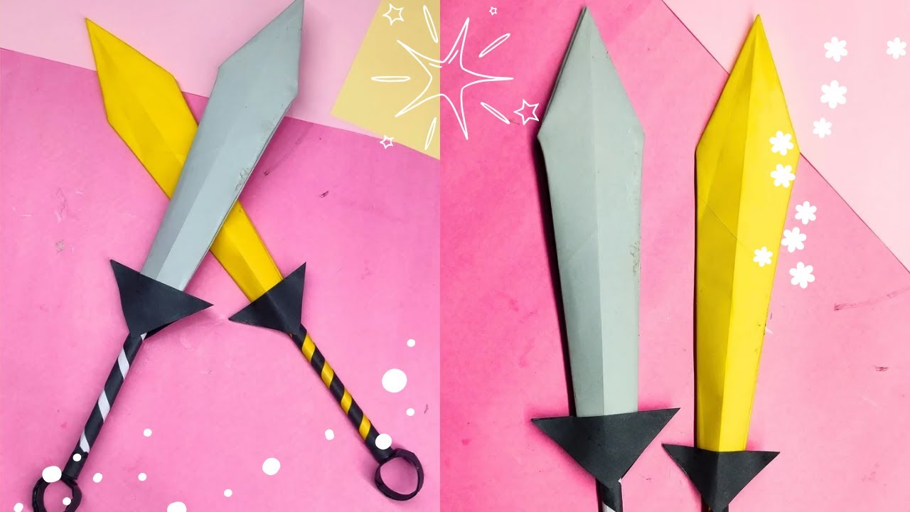How to make a sword // origami paper sword making #craft #diy #origami