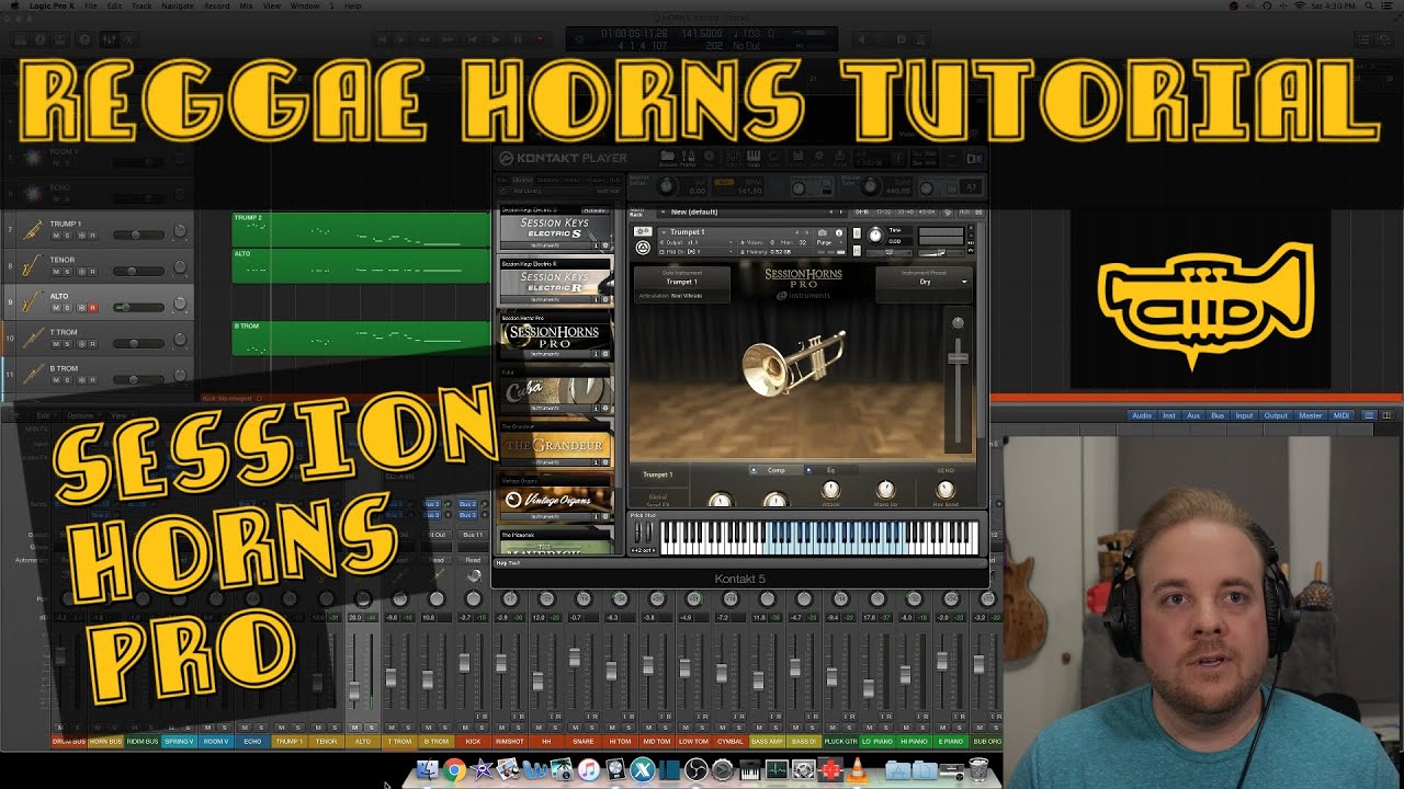 REGGAE HORNS Tutorial - With Session Horns Pro And DM Kahn