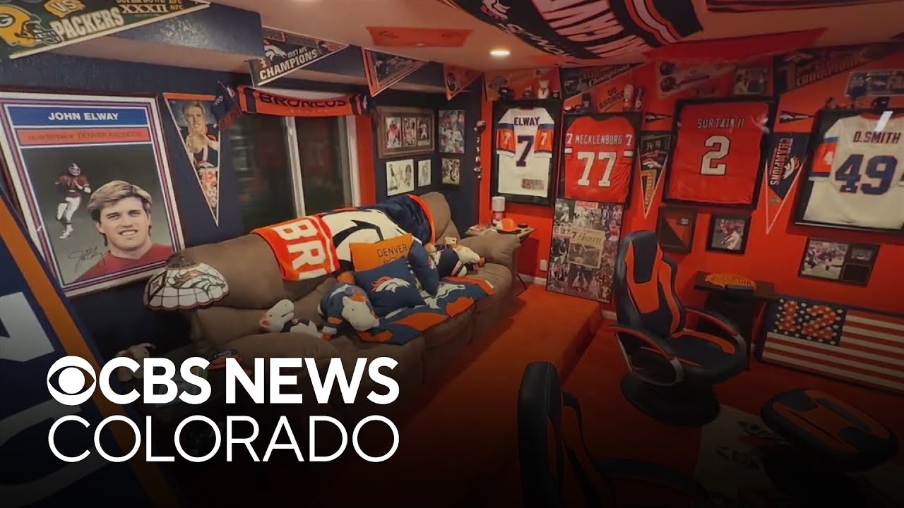 Orange Zone: Denver Broncos "Fan Cave" bursting with Broncos memorabilia