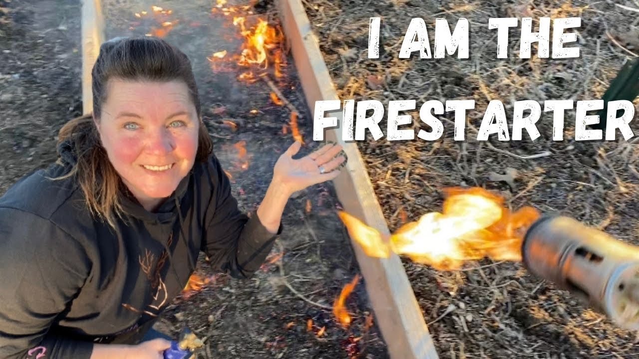 How I Clean Out Our Raised Beds: Let's SET THIS PLACE on FIRE!