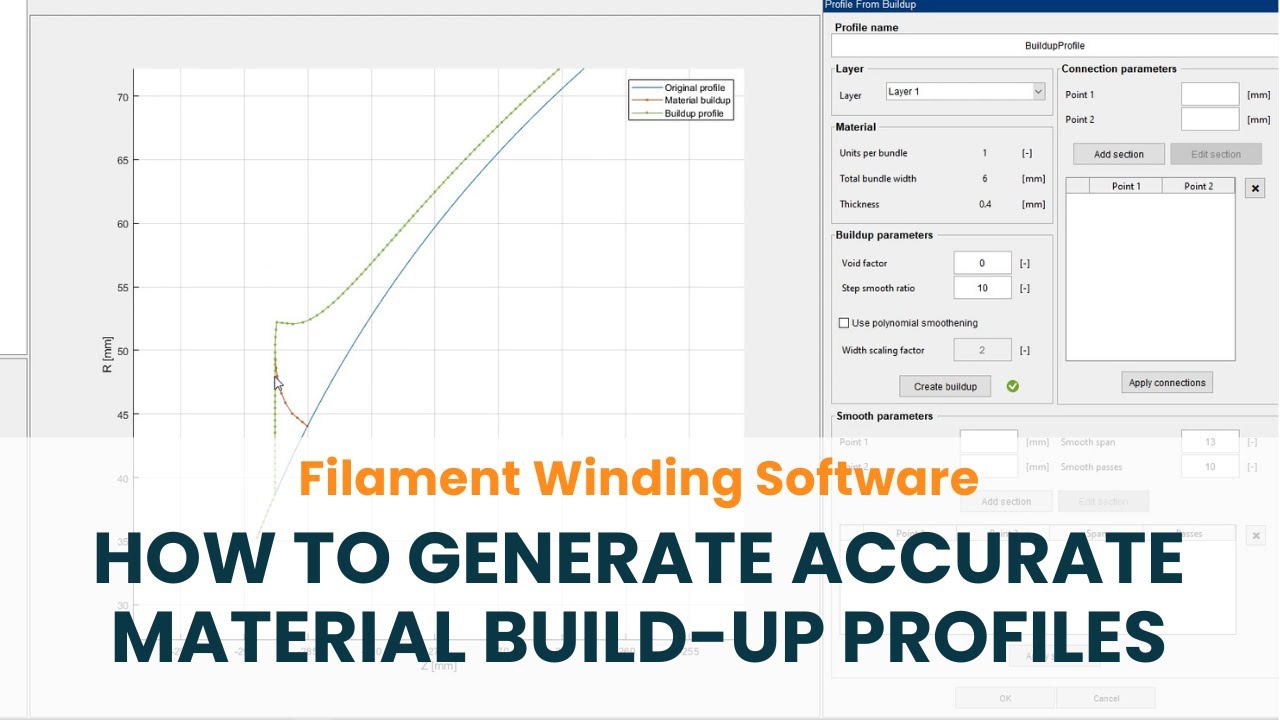 How to Create and Modify Build-up Profiles | Filament Winding Software TaniqWind Pro