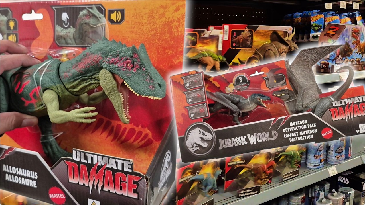 Allosaurus y Mutadon Ultimate Damage de Jurassic World en WALMART