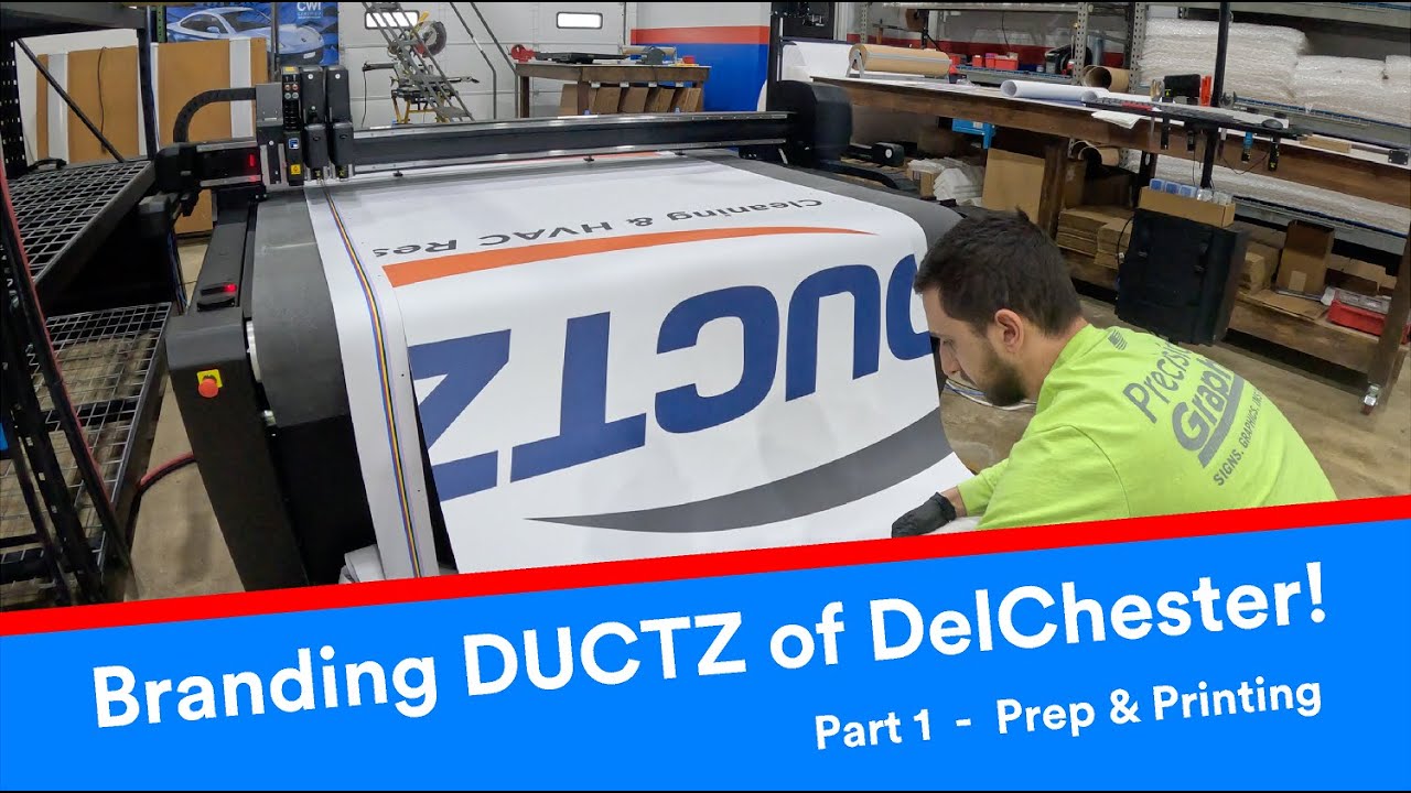 Branding DUCTZ of DelChester - Part 1- Color Samples, Printing & Laminating | Steve The Graphics Guy