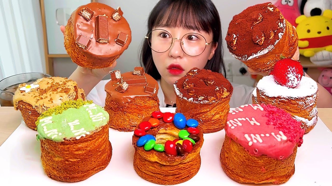 무니 여러가지 크로넛🥐🍩 크루아상 도넛 디저트 먹방 Dessert Mukbang