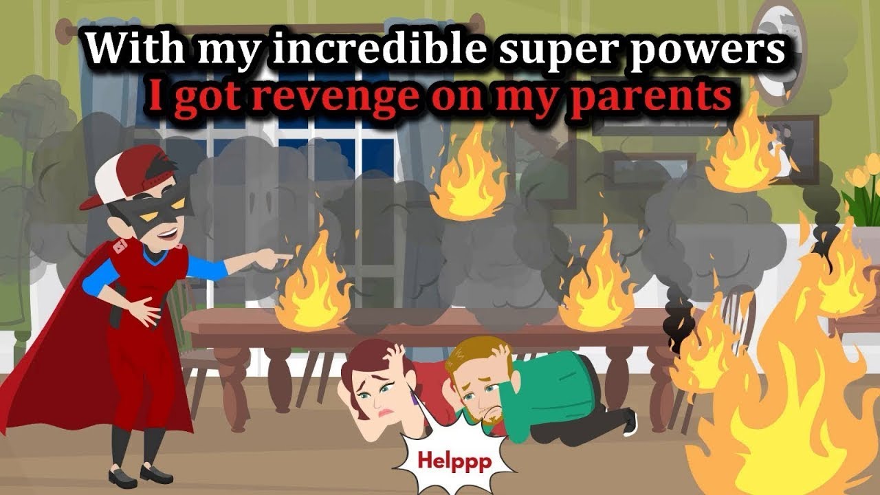 With my incredible super powers I got revenge on my parents.#anime #animation