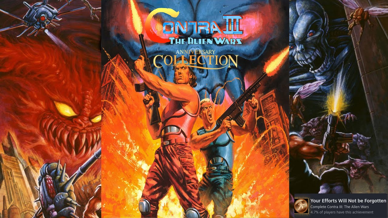 Contra III: The Alien Wars (SNES) Stage 6: Red Falcon's Main Base