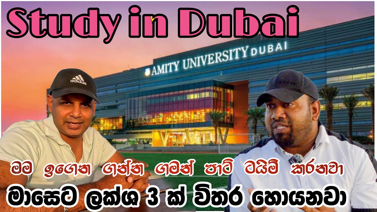 ඉගෙන ගන්න ඩුබායි එනවද?|Study in dubai | dubai part time jobs | how to find jobs | sinhala