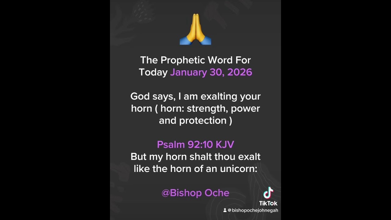 The Prophetic Word For Today January 30, 2026