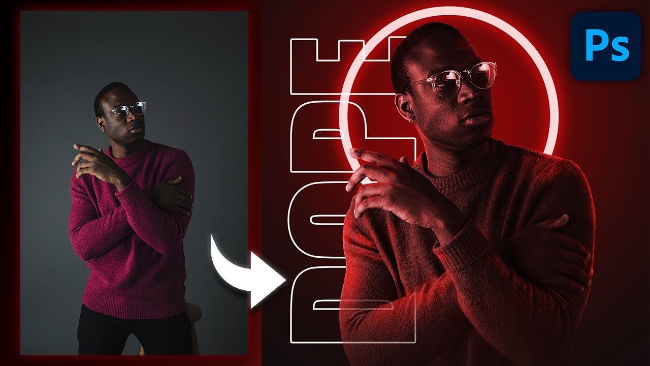 Cool Neon Effect in Photoshop | Photoshop Beginner Tutorial