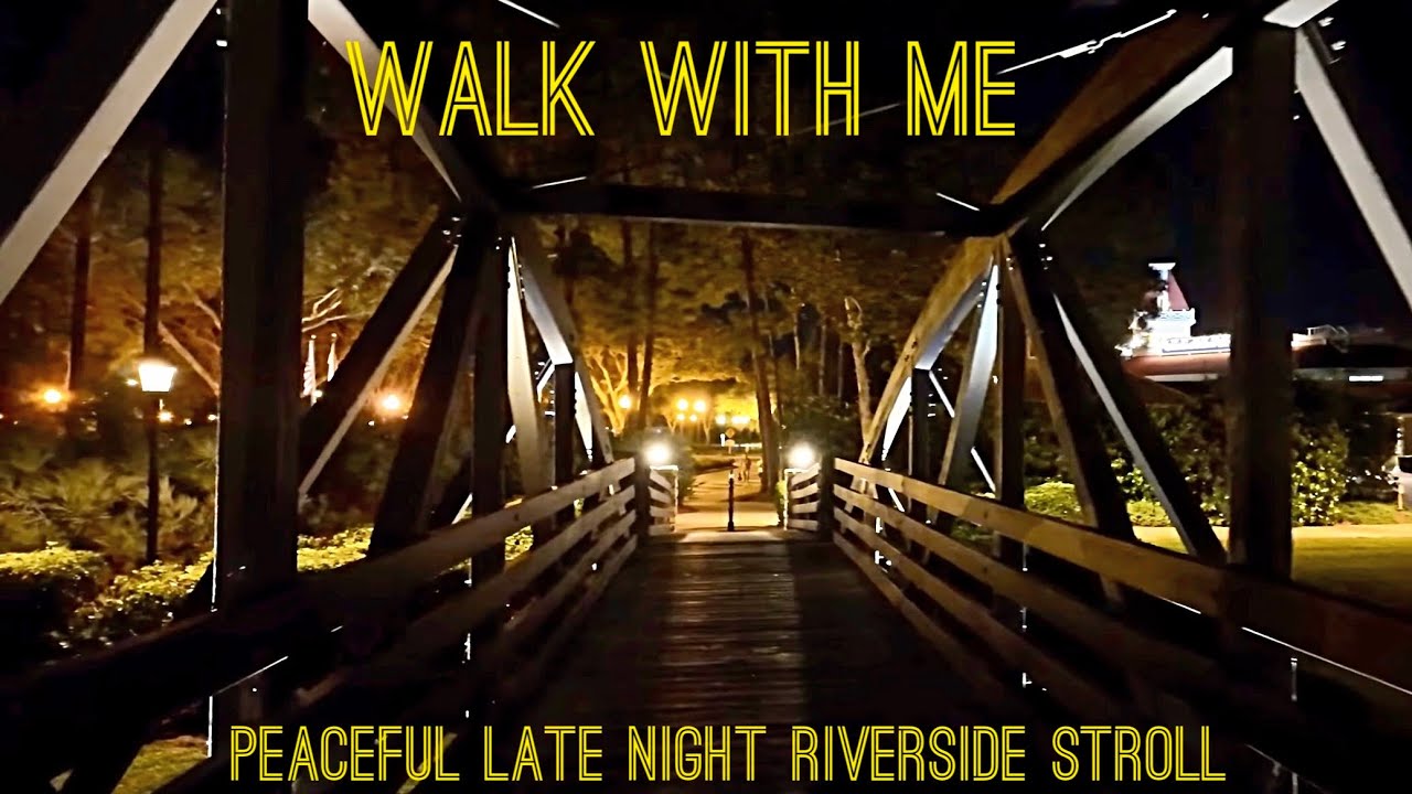 Walk With Me~ Peaceful Late Night Stroll Thru Port Orleans/Riverside Resort 🌸 Walt Disney World