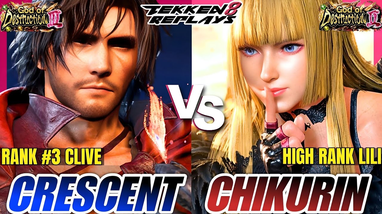 Tekken 8 - Crescent (Clive) vs Chikurin (Lili) - High Level Ranked Match Replay