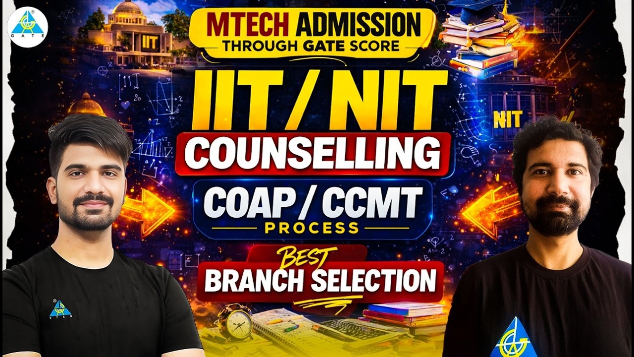 🔥 IIT/NIT Counselling: COAP & CCMT Process Full Guide |Best Branch Selection Strategy 2026#gate2026