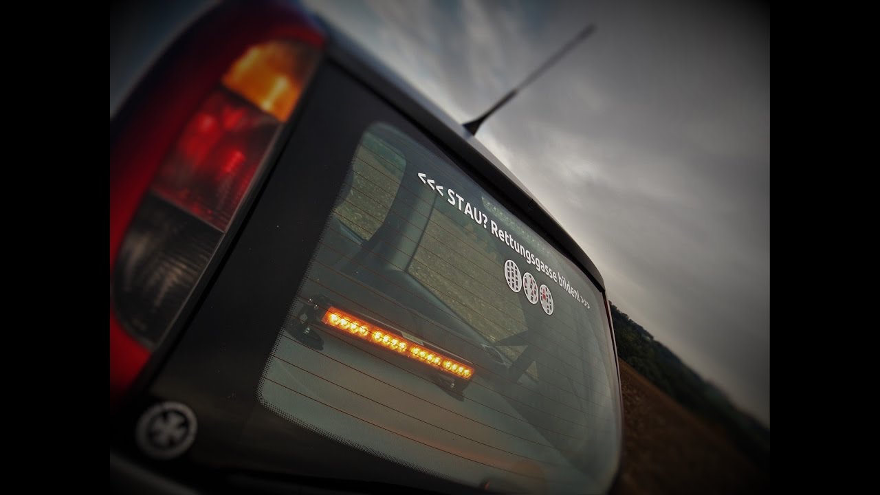 LED Heckwarneinrichtung von rescueled.de - ORANGE
