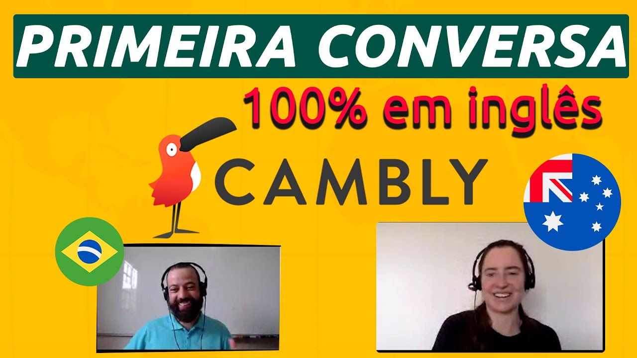 MINHA PRIMEIRA AULA NO CAMBLY 2021 | Falando ingl&ecirc;s com professor nativo