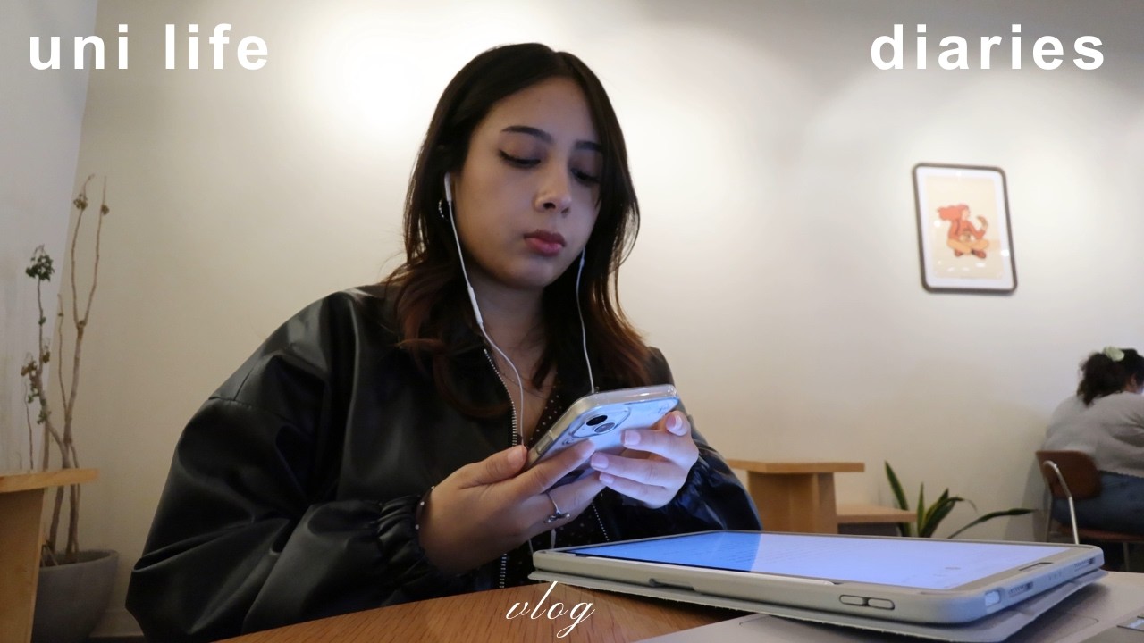 uni life diaries 💬: study, coffee, matcha, kpop albums