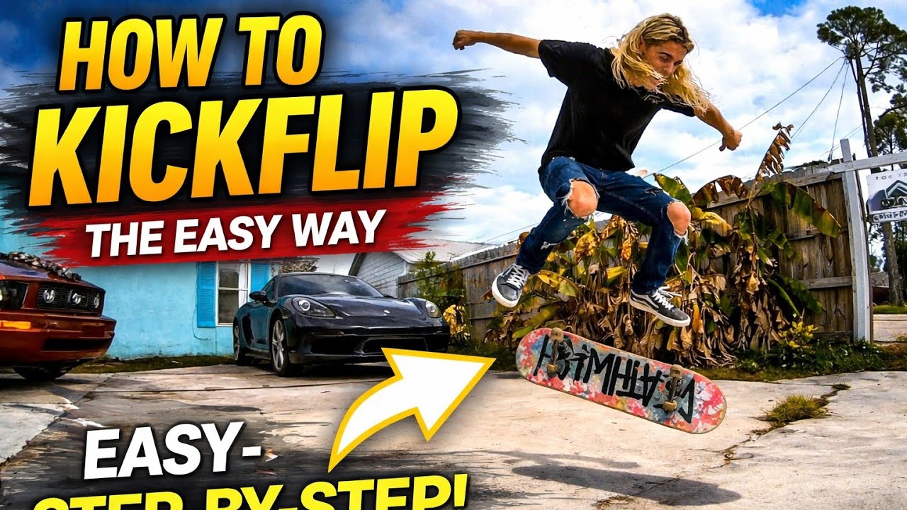 How to Kickflip on a Skateboard - Lords of PCB Skateboarding