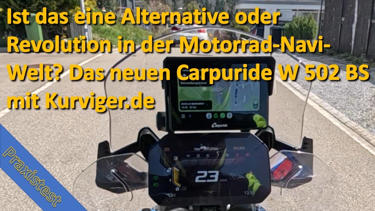 Carpuride W 502 BS Praxistest mit Kurviger und BMW Multifunktionsrad. Ist das eine Alternative?