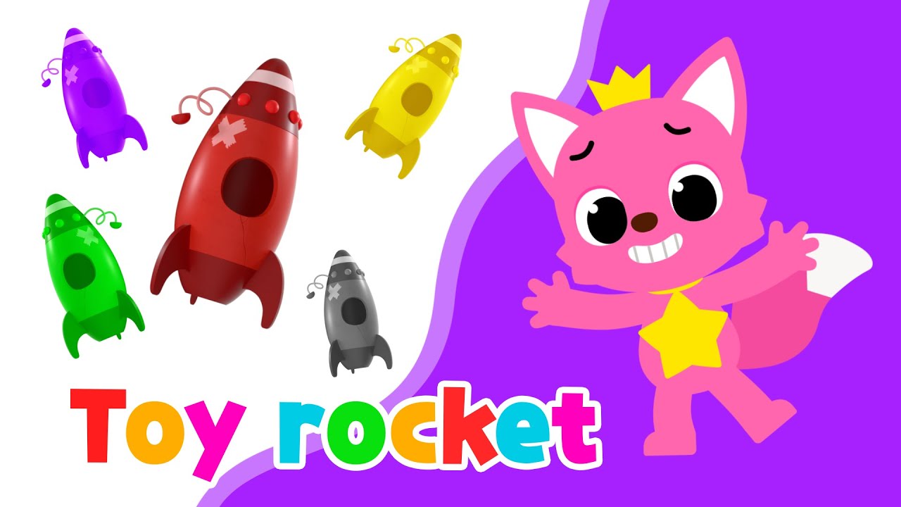 🎨 Learn colors with Toy : Toy Rocket 🚀 | Surprise Box | Hogi & Pinkfong Colors for kids