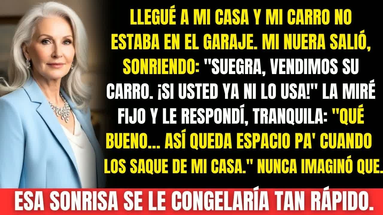 Mi nuera vendió mi carro “porque ya no lo usaba”… y se arrepintió al segundo siguiente
