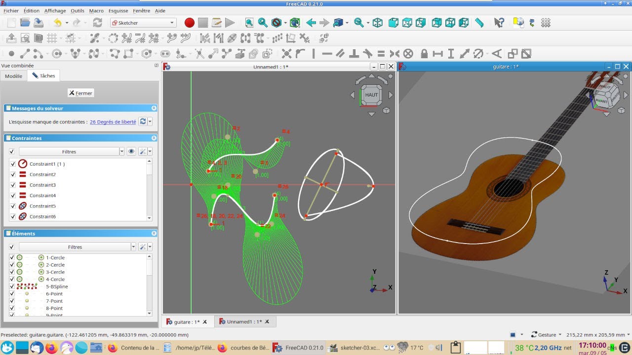 FreeCAD 0.21- 0.20 : Sketcher (spécial débutants) - Partie 3