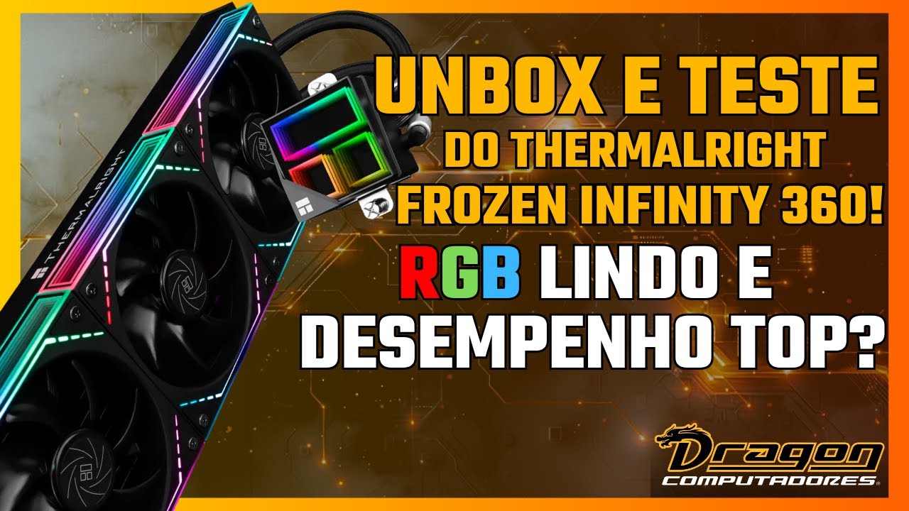 RGB INSANO + TESTE REAL! Thermalright Frozen Infinity 360 ARGB - Será que esse AIO SEGURA MESMO? 😱❄️