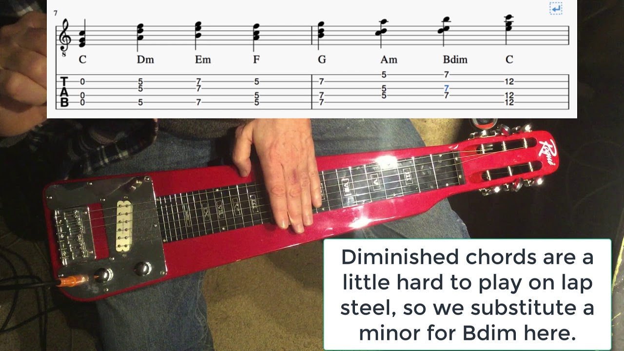C6th Lap Steel Lesson 3 - Chord Scales