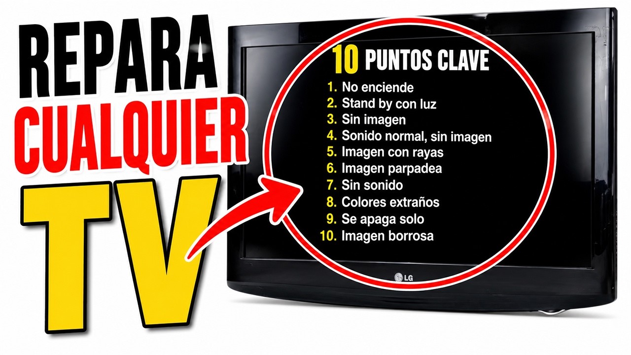 Repara cualquier TELEVISOR en MINUTOS con simple TÉCNICA!