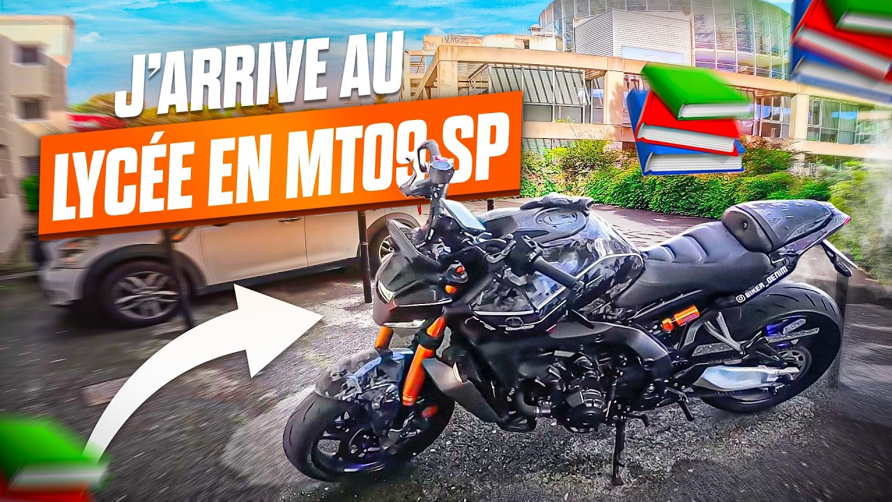 ALLER À L’ÉCOLE EN MT09 SP ! 📚🔥 (c'est la classe)