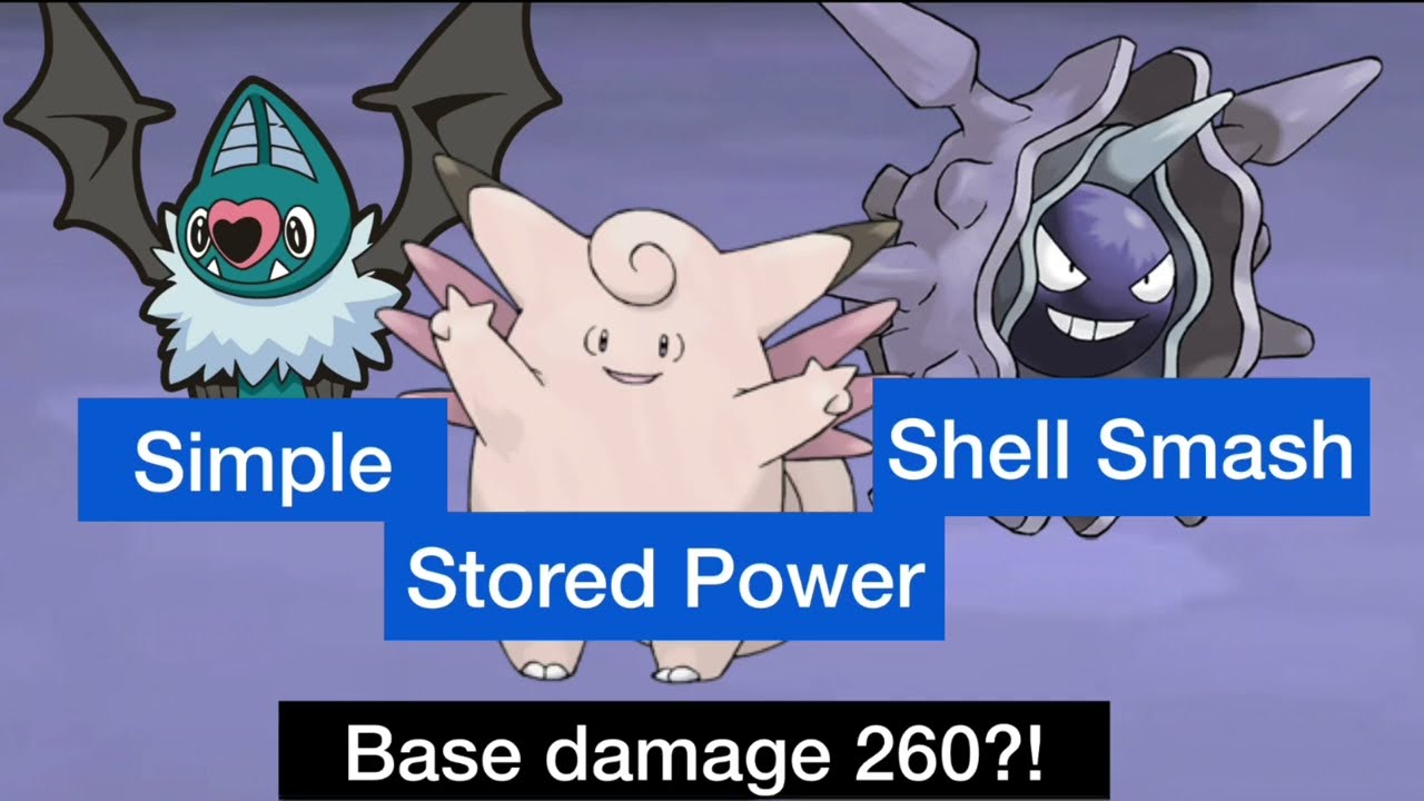 Simple + Shell Smash + Stored Power is SUPER good for Doubles OU!