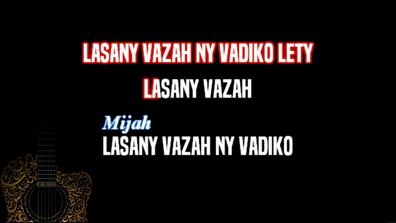 Elidiot & Mijah - Lasany vazaha (KARAOK&Eacute;)