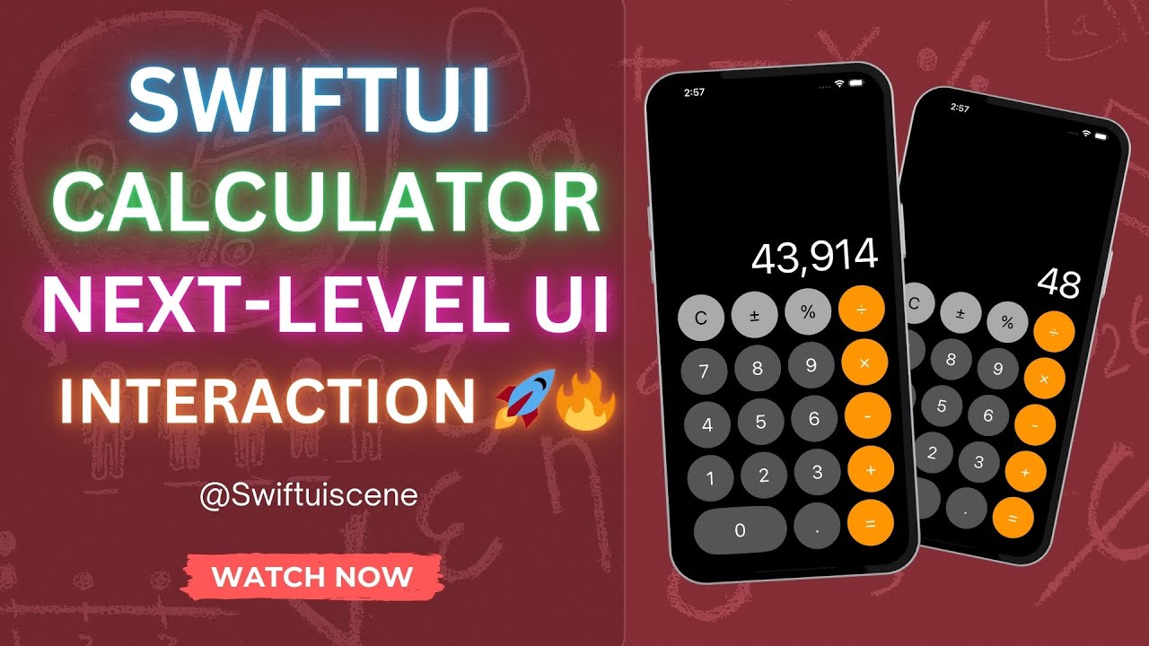 SwiftUI Calculator: Next-Level UI & Interaction 🚀🔥