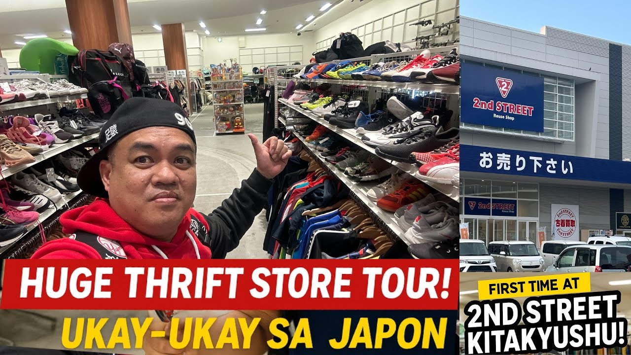 🤯 First Time at Japan's HUGE 2nd Street Thrift Store in Kitakyushu! (Ukay-Ukay & Surplus Finds)