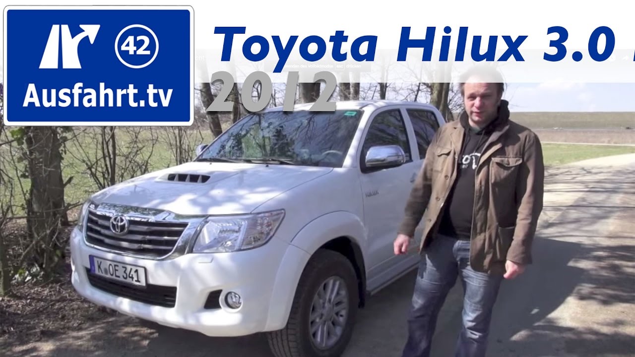 2012 Toyota Hilux 3.0 Liter Doppelkabine Probefahrt / Fahrbericht