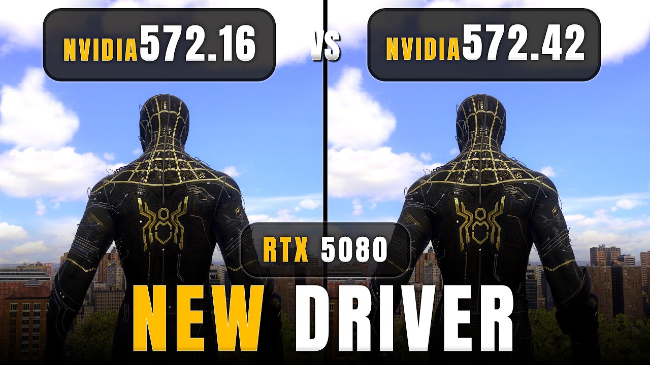 Nvidia Drivers 572.16 vs 572.42 - RTX 5080