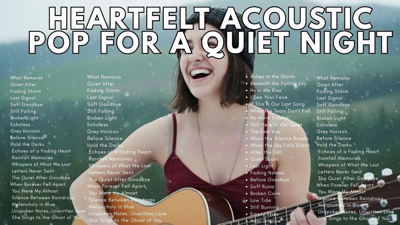 RAINY DAYS & COFFEE 🎶 Relaxing Acoustic Pop Ballads Full Album to Calm Your Anxiety 🎶 Song Soul RE