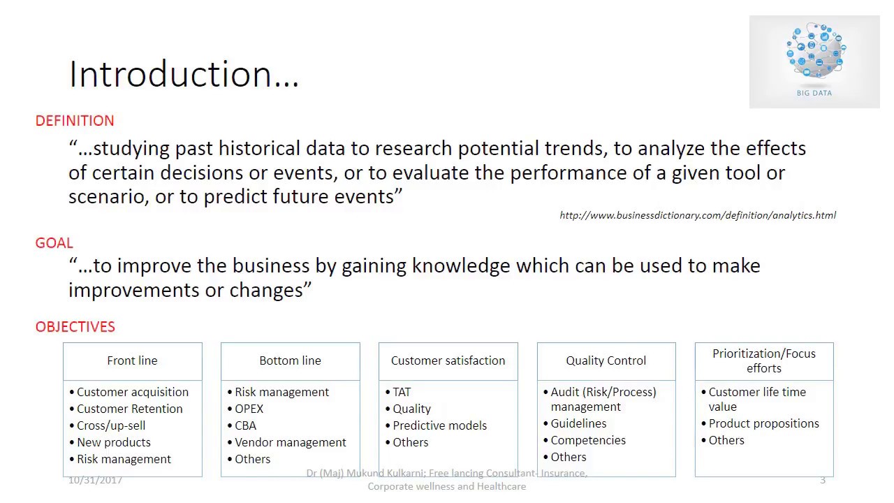 Data Analytics in Life Insurance