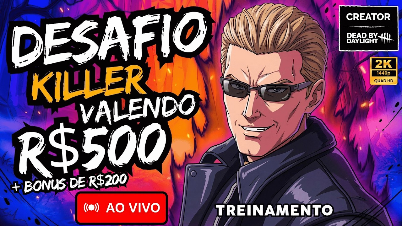 🔴[AO VIVO] VALENDO R$500! O DESAFIO IMPOSSÍVEL DE WESKER E NEMESIS 💀 | Dead by Daylight #dbdcreator